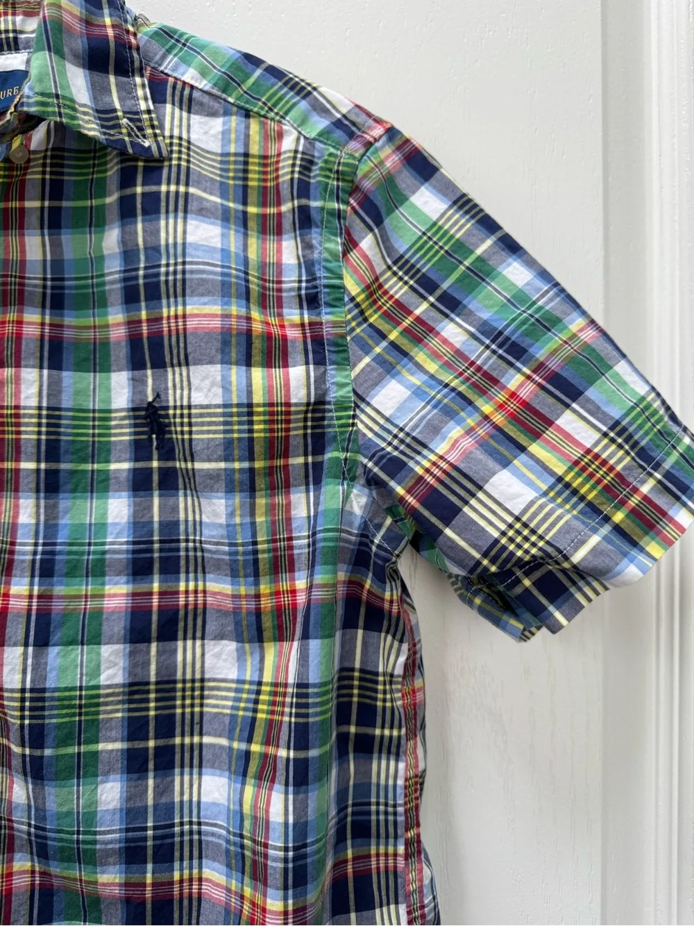 Ralph Lauren plaid button down short sleeve